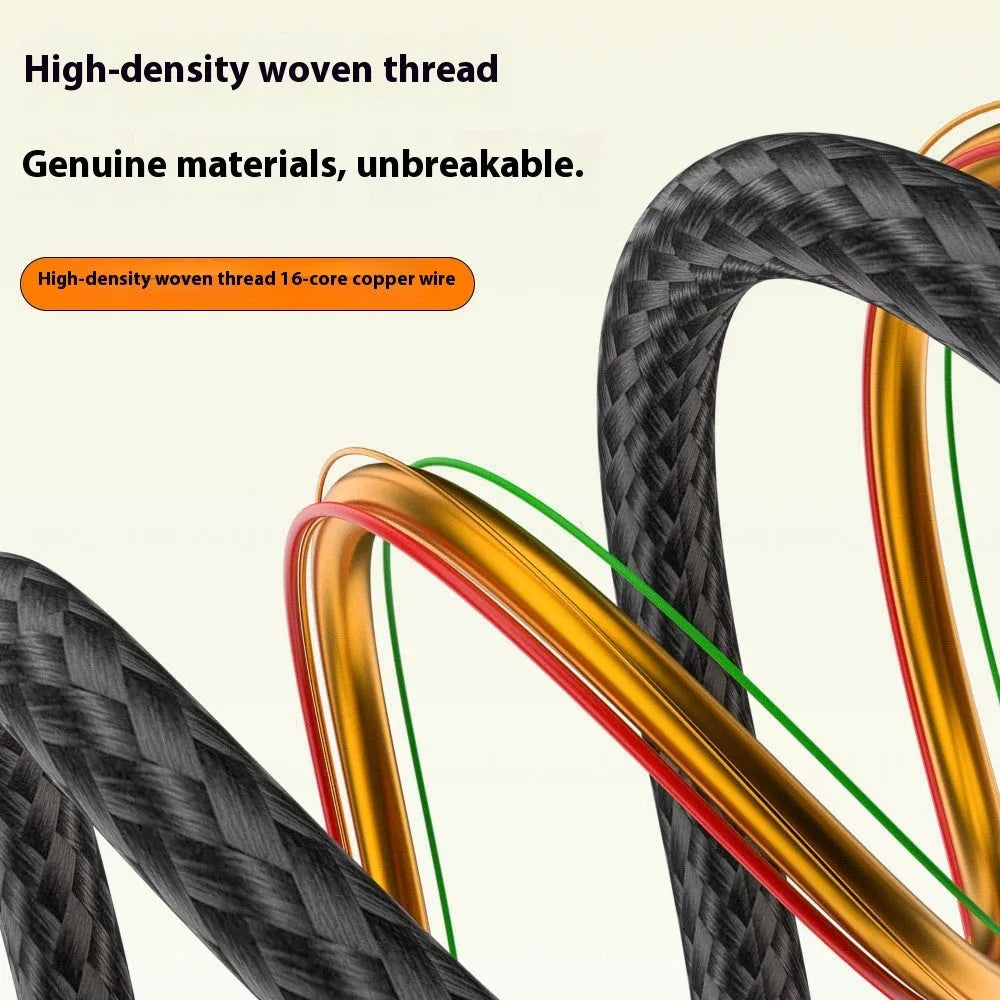 8K full-function HD data cable with IP67 rating and power connector, available in multiple lengths