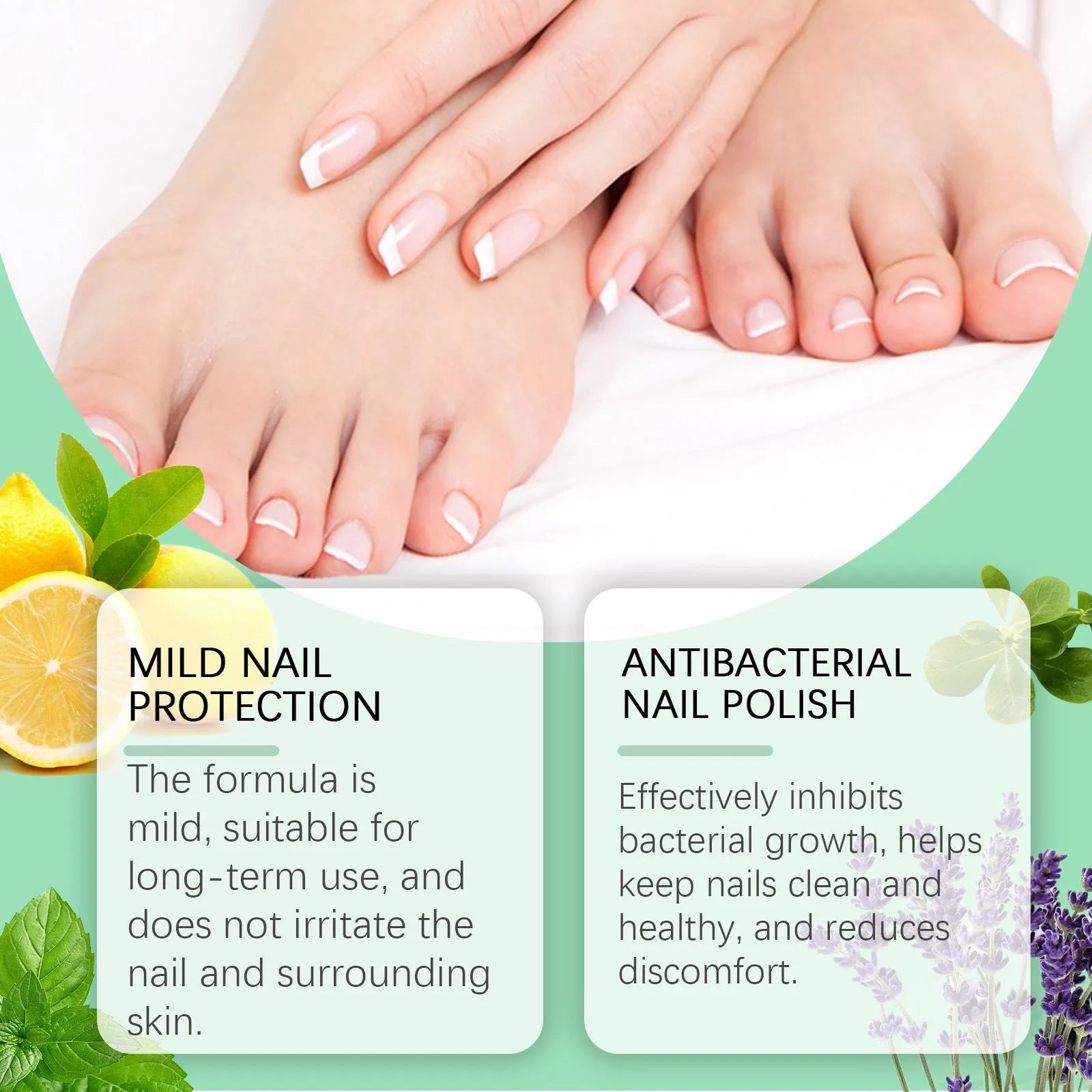 30ml bottle of clear nail care nursing solution for gentle daily cleaning
