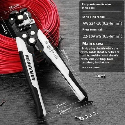 Fully automatic wire stripping pliers tool with box-mounted design