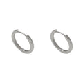 Geometric gold or silver-plated ear clip with round eyelet detail for women