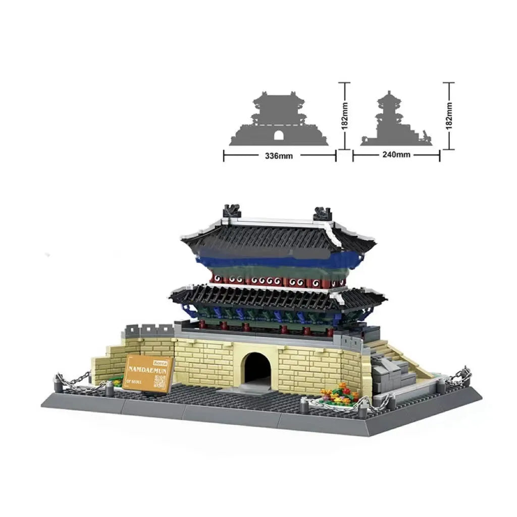 Wange small particle building blocks set with over 800 pieces for world landmark model construction