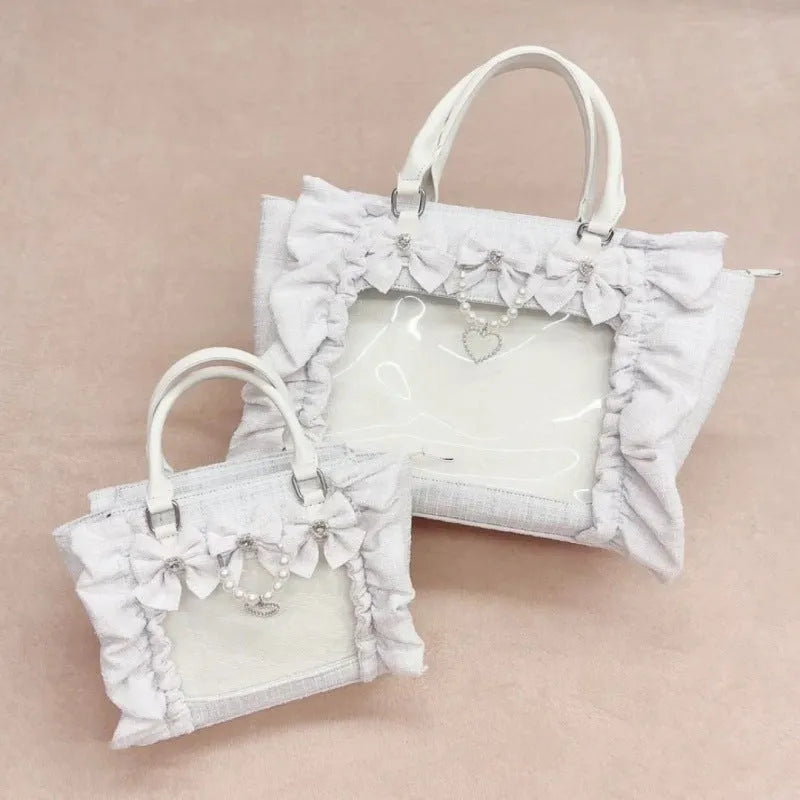 Badge Bar Zha handheld diagonal cross bag for women small size 32cm upper length polyester lining