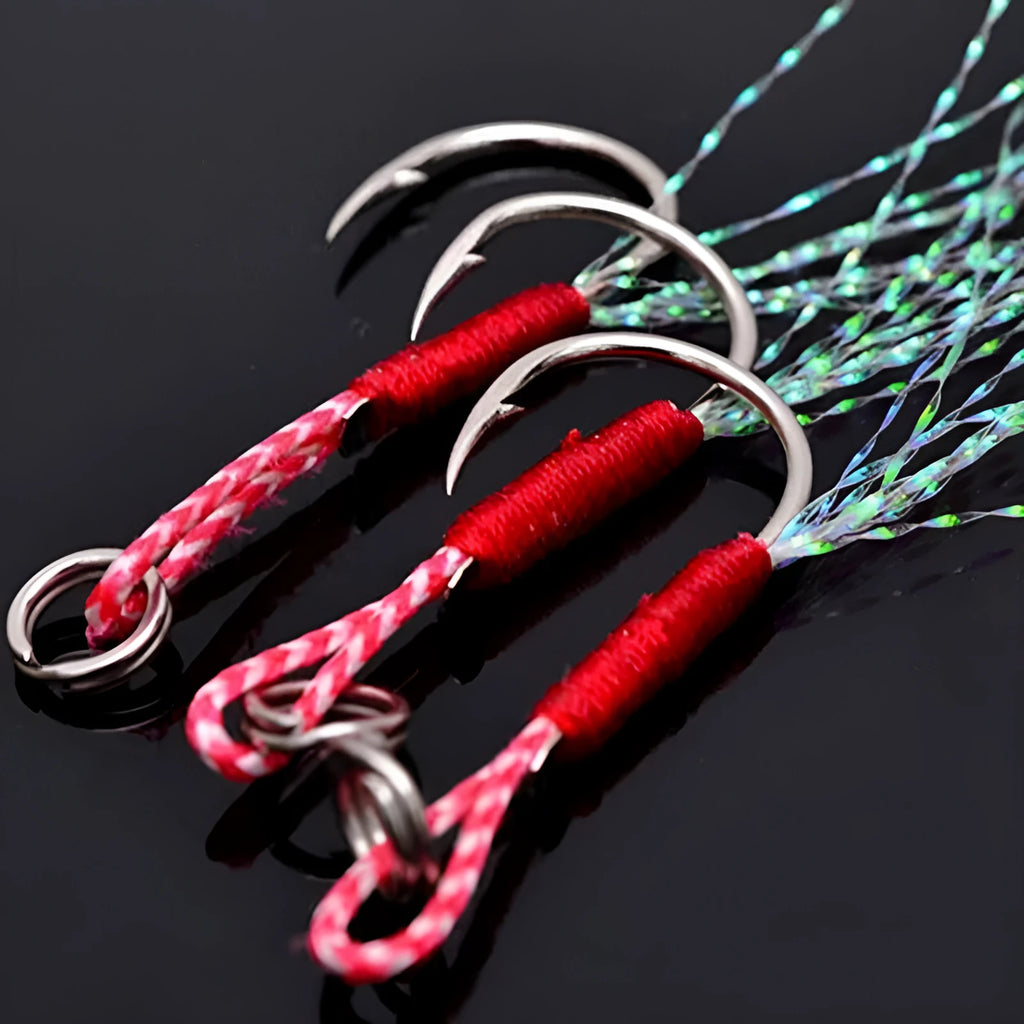 Bright wire iron plate sea fishing hook in six sizes from No. 9 to No. 14 for boat fishing