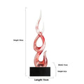 Festival high-rise decoration ornament in resin and plastic showing bright gold finish and modern simplicity style