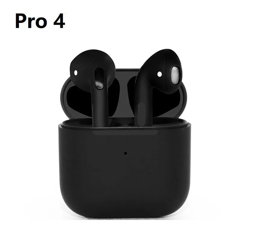 Pro4 Black and Pro4 White wireless Bluetooth sports headphones for in-ear use during exercise.
