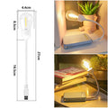 USB rechargeable folding night light with tungsten filament bulb in compact folded position