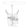 Adjustable reading bookshelf table lamp with dual power supply and three colour temperature settings