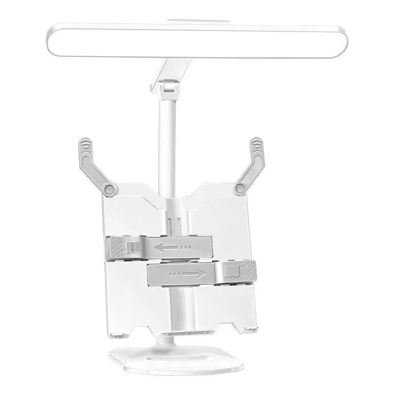 Adjustable reading bookshelf table lamp with dual power supply and three colour temperature settings