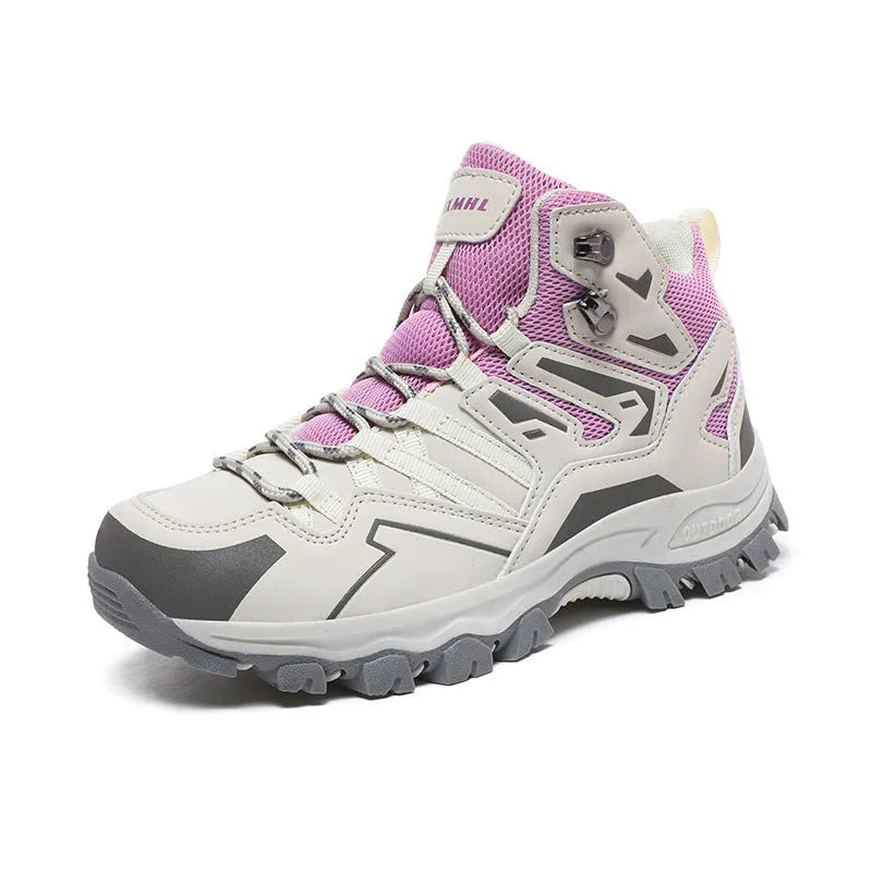 Low-top hiking sneakers with flannel upper and natural rubber outsole in multiple colour options