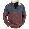 Winter outdoor casual pullover sweatshirt in polyester fibre with long sleeves, available in multiple sizes and colours