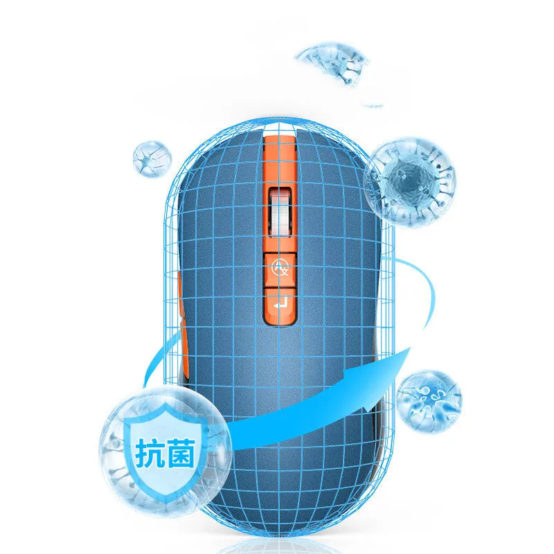 IFLYTEK voice translation wireless gaming mouse with USB receiver on a desk.