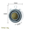 Cat toy molar mint pet snack self-hi toy ABS gnawing toy 6.9x5.5x3.1cm yellow green
