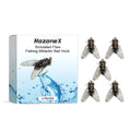 Five 1.5cm square TPR silicone soft fishing lures with insect pattern