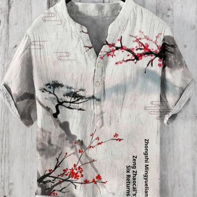 3D digital animal graphic printed on a short sleeve polyester T-shirt, shown on a hanger.