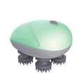 Electric cat massager with four rotating heads in blue colour