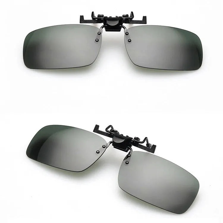 Clip-on myopia sunglasses with night vision lenses for prescription glasses