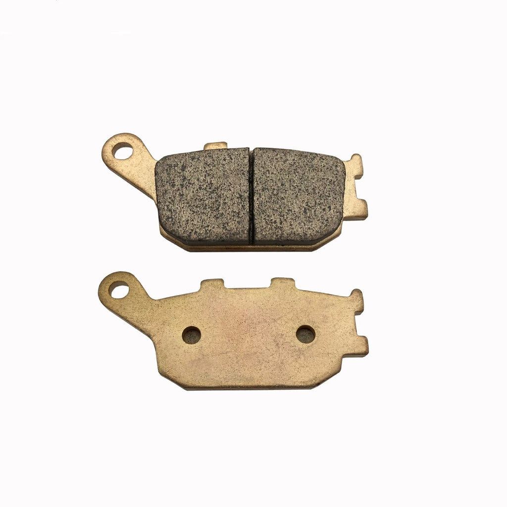 A single set of rear brake pads for Honda CBR954RR motorcycle.