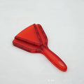 Telescopic plastic bottle opener with adjustable height in clear, red, and grey colours