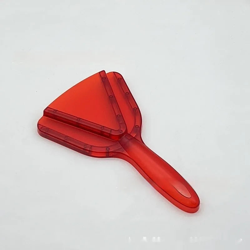 Telescopic plastic bottle opener with adjustable height in clear, red, and grey colours