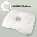 Beauty salon single hole ear pillow in New Chinese style, showing centre cut-out.