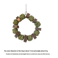 Hamster chew toy featuring straw ball ring design in colourful sequin or natural applewood finish