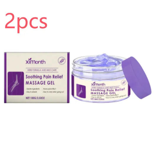 100g tub of cooling body massage gel for joint, knee, and elbow care.