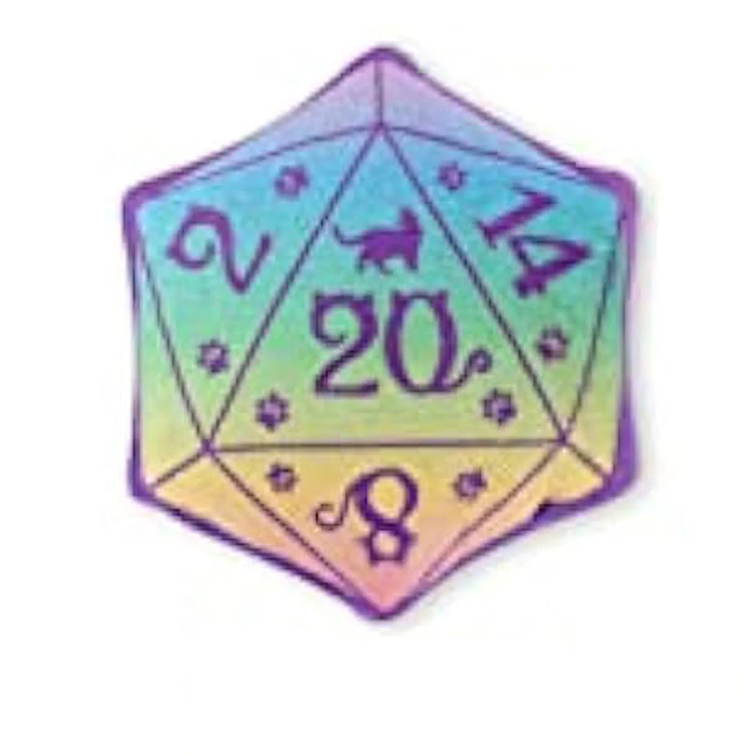 Dice-shaped plush catnip toy in various colours for DND tabletop game cat play