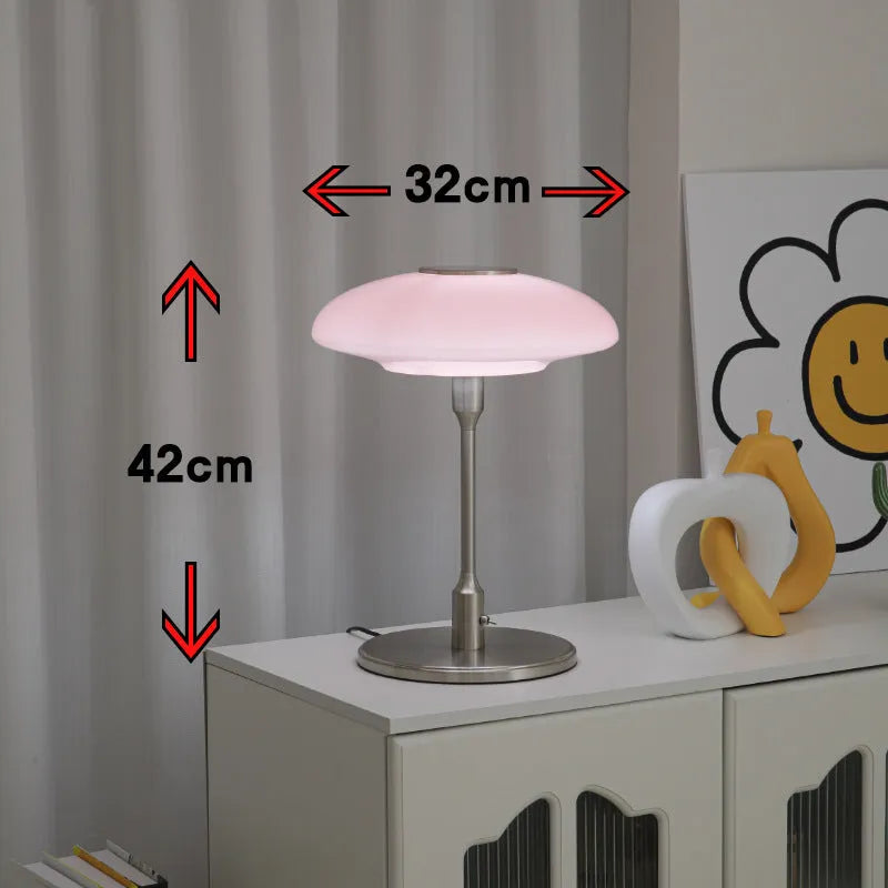 Vintage Korean style bedside atmosphere light with metal holder in one of four colour options.