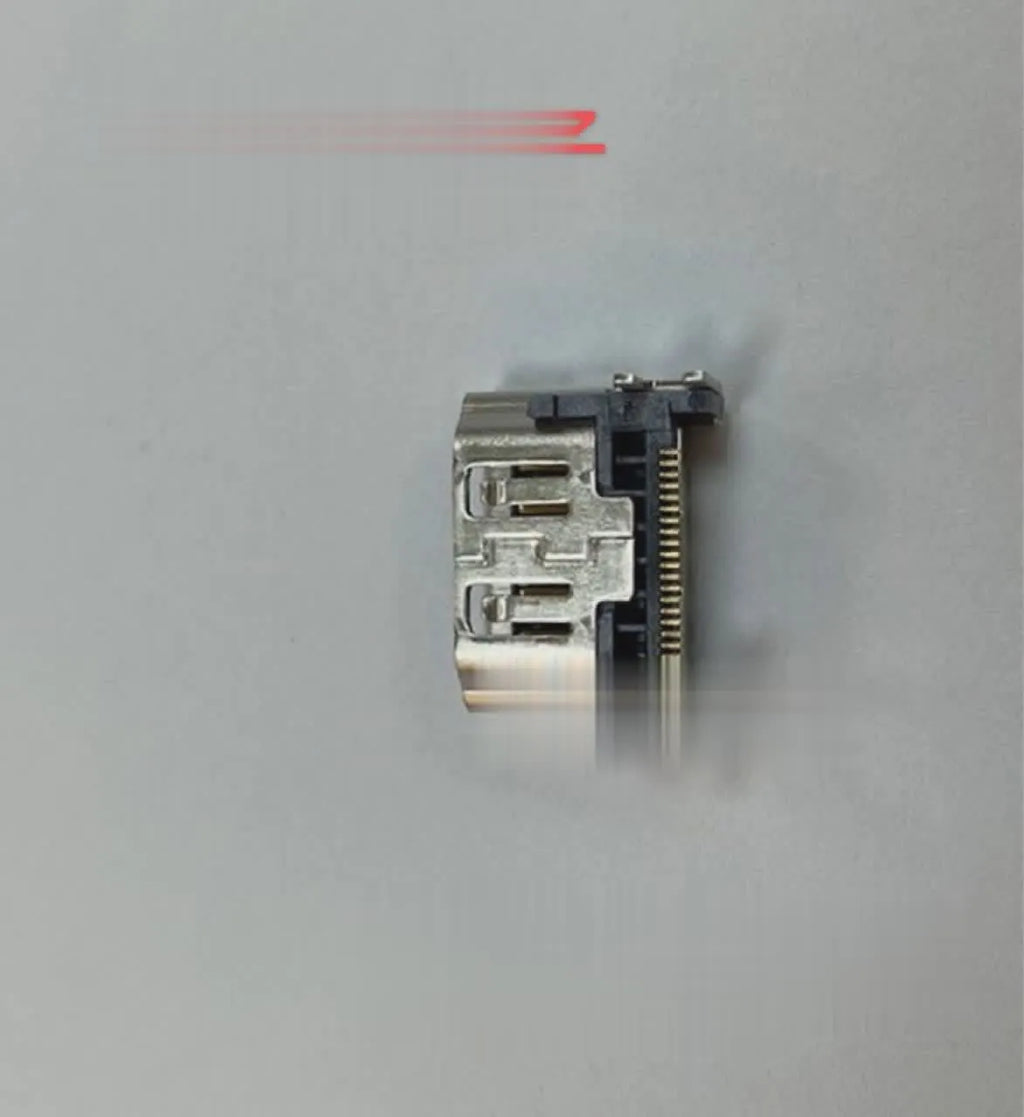 Silver HDMI host interface socket for gaming machine hardware