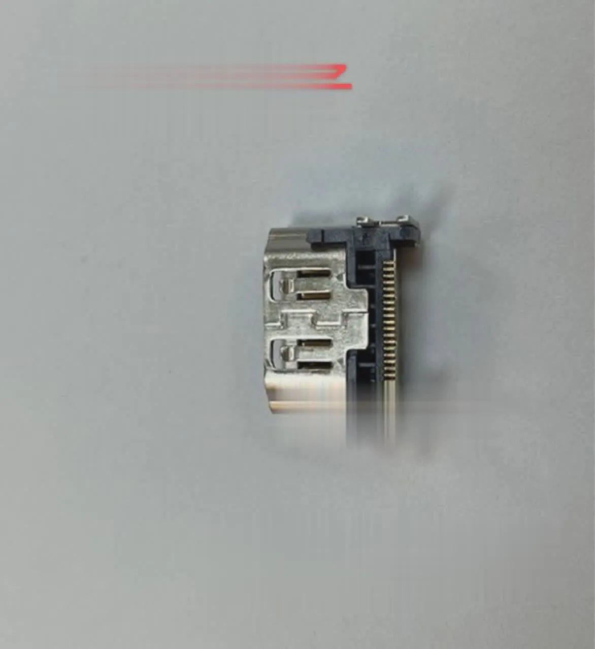 Silver HDMI host interface socket for gaming machine hardware