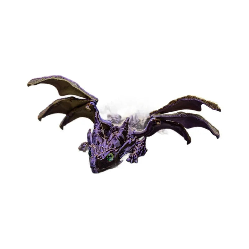Printed flying dragon wings decoration toy in a selected colour, showing 25 cm size and detailed texture.