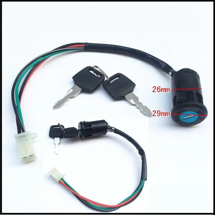 Waterproof electric door lock with plastic housing for automotive security systems