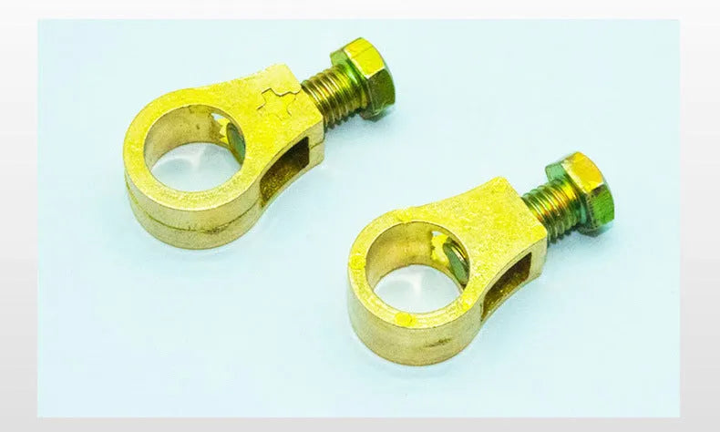 Pure copper car battery clamp with patented design for terminal connection.