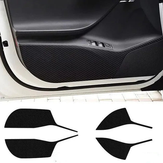 Tesla Model S carbon fibre protective film kit for car door interior panels