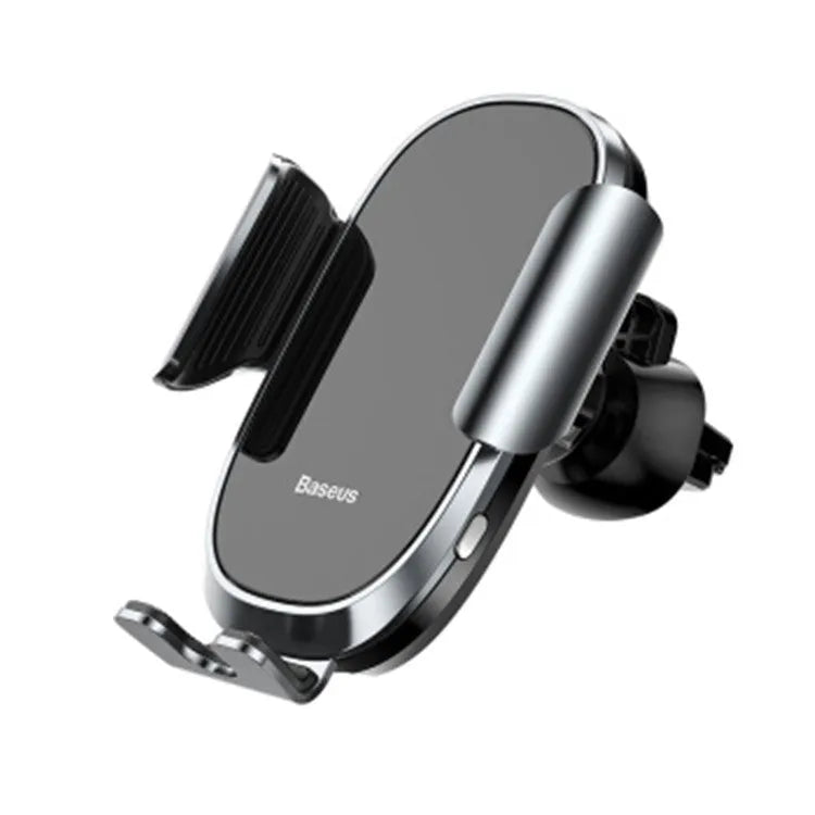 Universal smart car bracket phone holder in black, blue, or silvery mounted on a car dashboard
