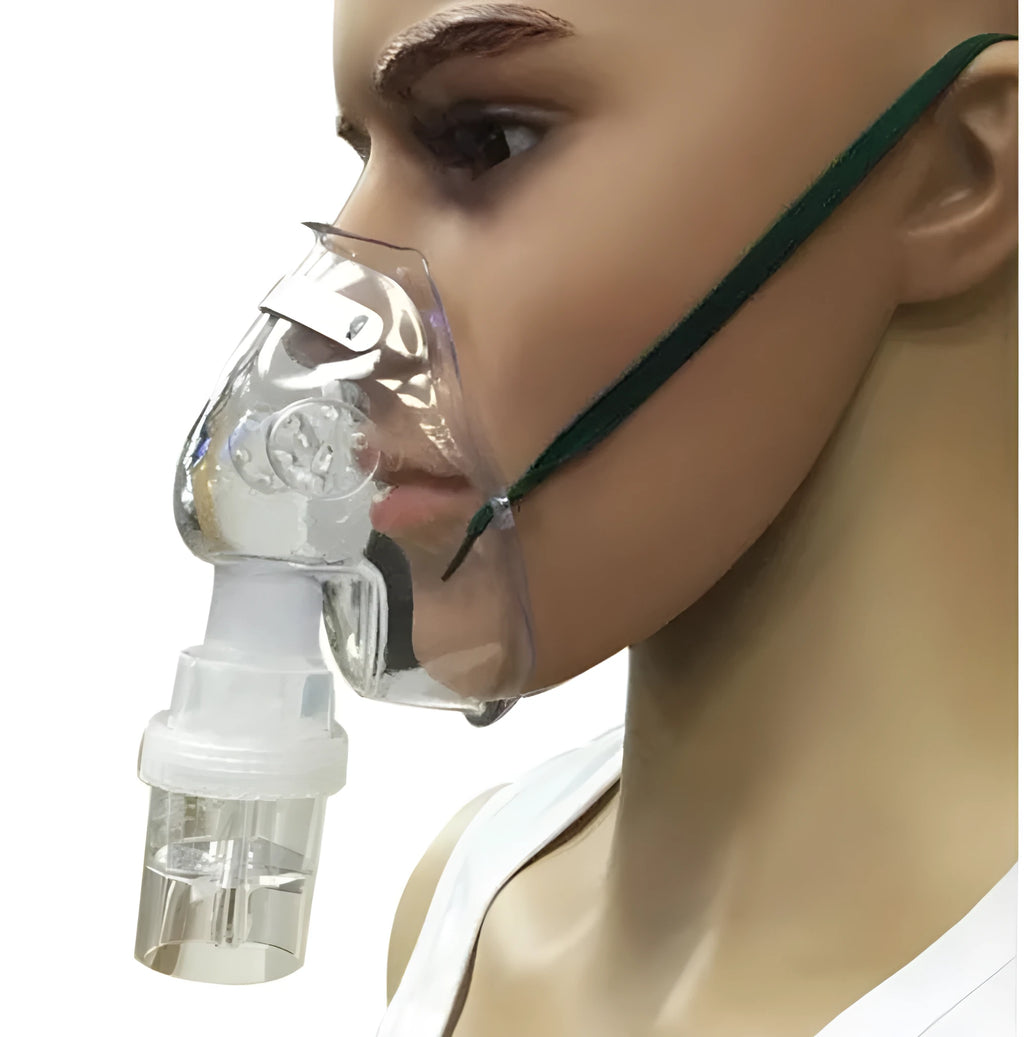 Clear silicone mask aid insert for disposable face masks on white background