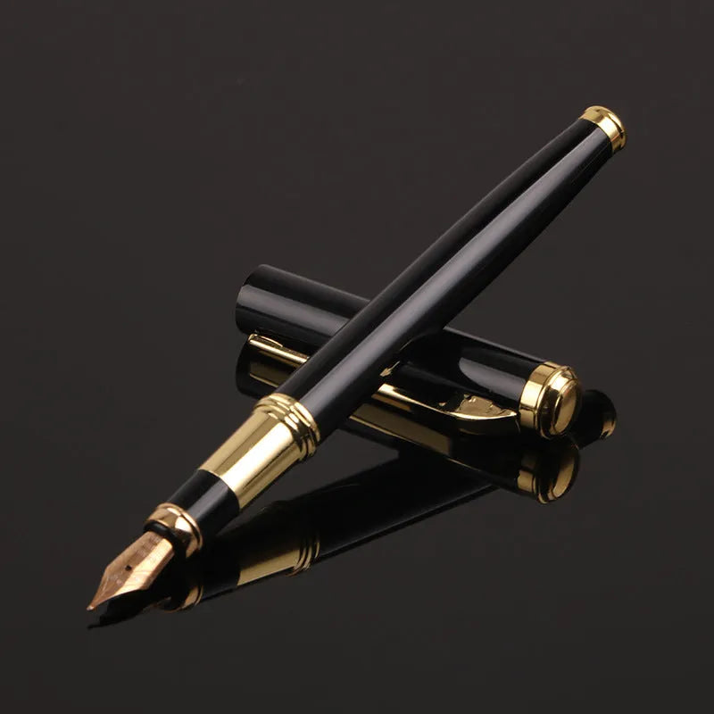 Red and black metal ink pen with 0.5mm nib for office and corporate use