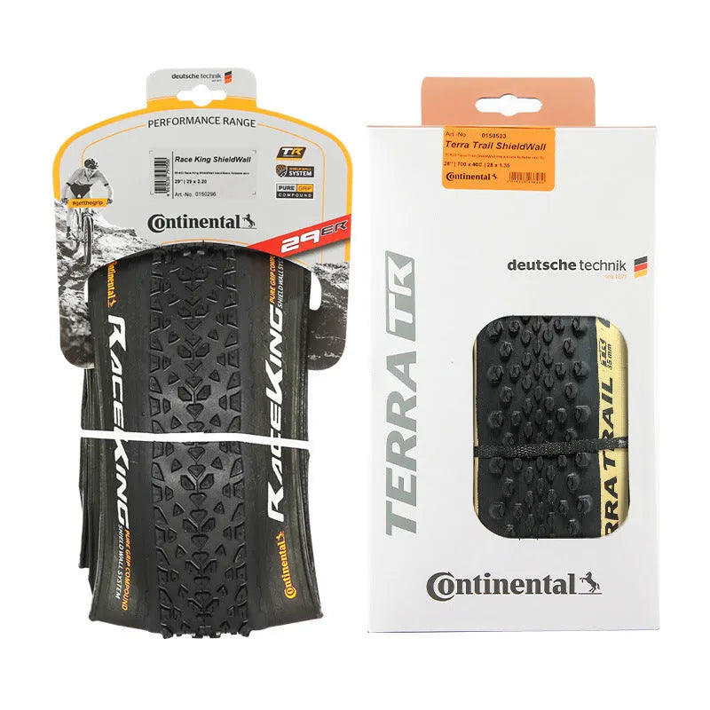Mountain bike folding outer tyre shown in yellow sidewall for 27.5 inch wheel.