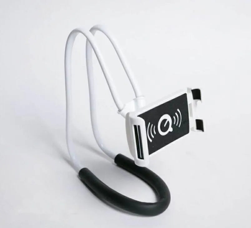 Universal smartphone holder in multiple colours showing 360-degree rotation feature.