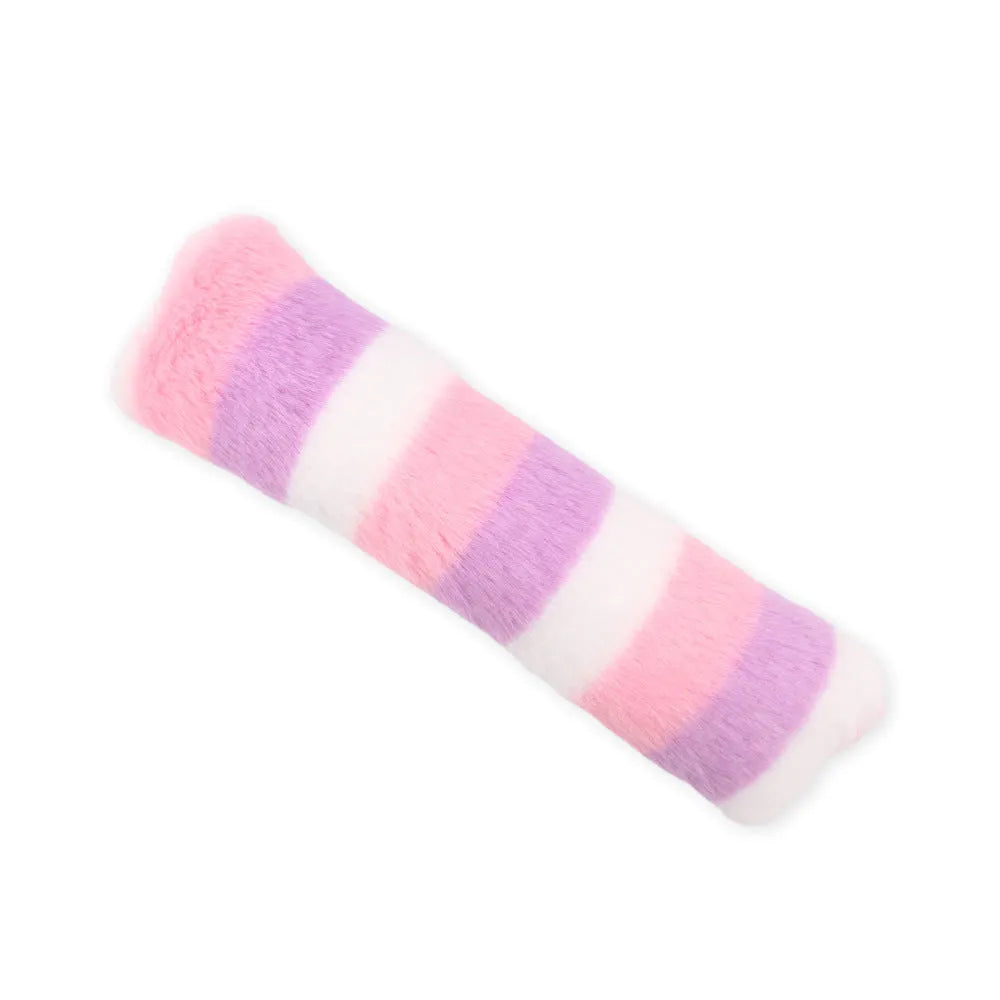 Soft plush cat pillow toy with crinkle sound and natural catnip filling for indoor cats