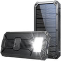 Outdoor solar charging unit 20000mAh wireless charger in orange plastic shell