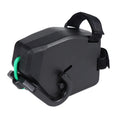 Black plastic/resin bicycle trailer traction device with trailer rope for mountain bike towing