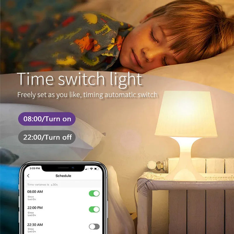 GU10 smart LED spotlight with RGBCCT colour changing and Wi-Fi voice control, 50mm diameter