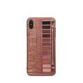 Floral pattern silicone phone case for iPhone in Flesh and Grey colours.