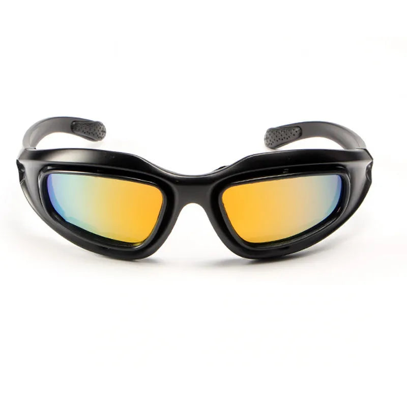Tactical polarised sunglasses with polycarbonate frame for outdoor cycling
