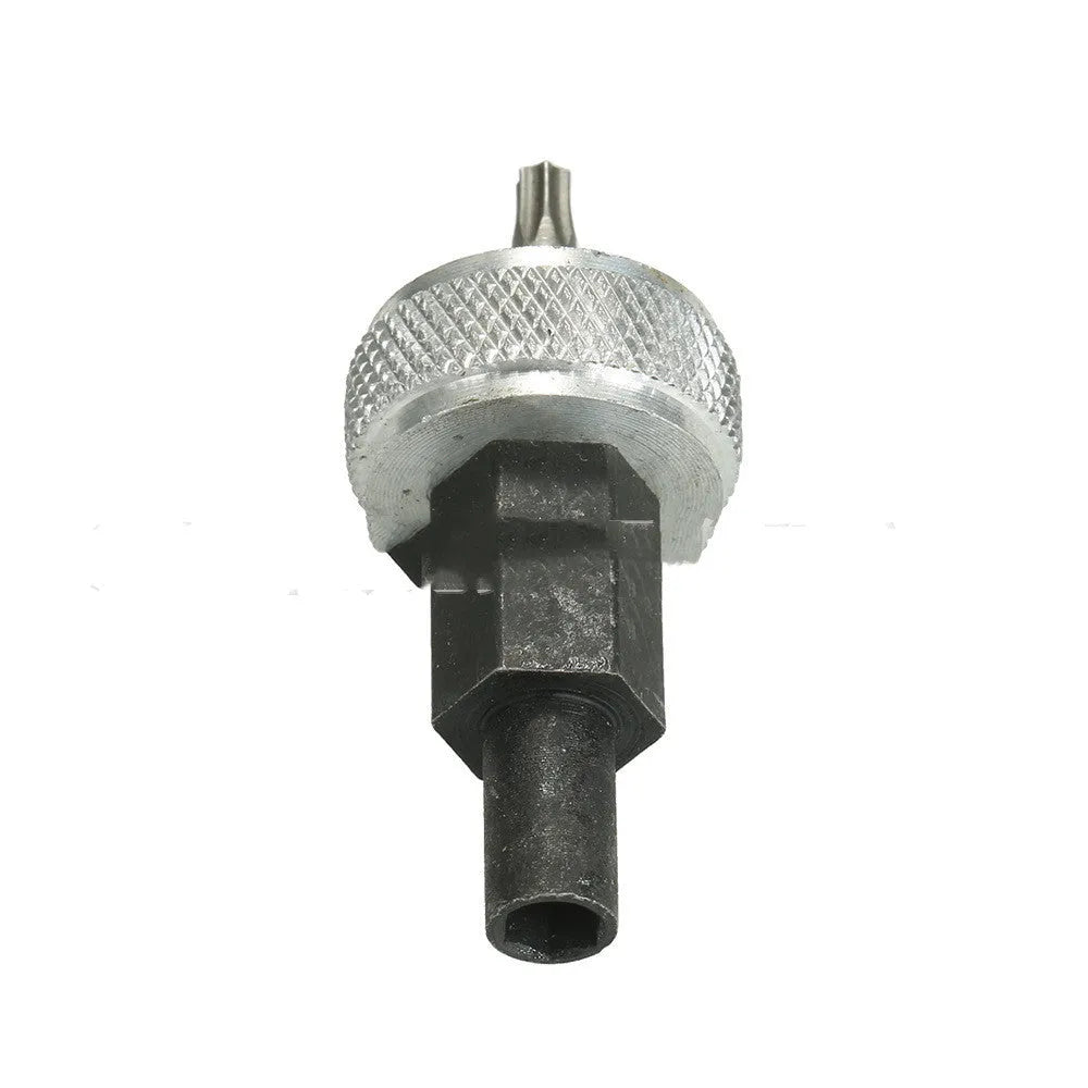 Ignition module wrench tool with knurled aluminum knobs and carbon steel construction for automotive distributor work