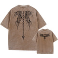 Men's oversized loose fit cotton t-shirt with drop shoulder short sleeves in a solid colour.