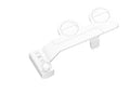 Pure white KB06 manual button-operated toilet cleaning tool with detachable nozzle and water fittings.