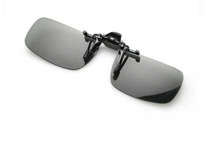 Clip-on myopia sunglasses with night vision lenses for prescription glasses