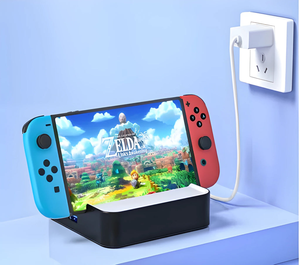 Game console multi-function adapter with PVC and aluminium alloy housing for 4K HD projection.